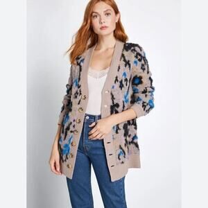 Modcloth A Fuzzy Feeling Oversized
Cardigan Sweater Size 1X